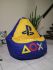 Кресло мешок PlayStation Оксфорд Синий + Желтый